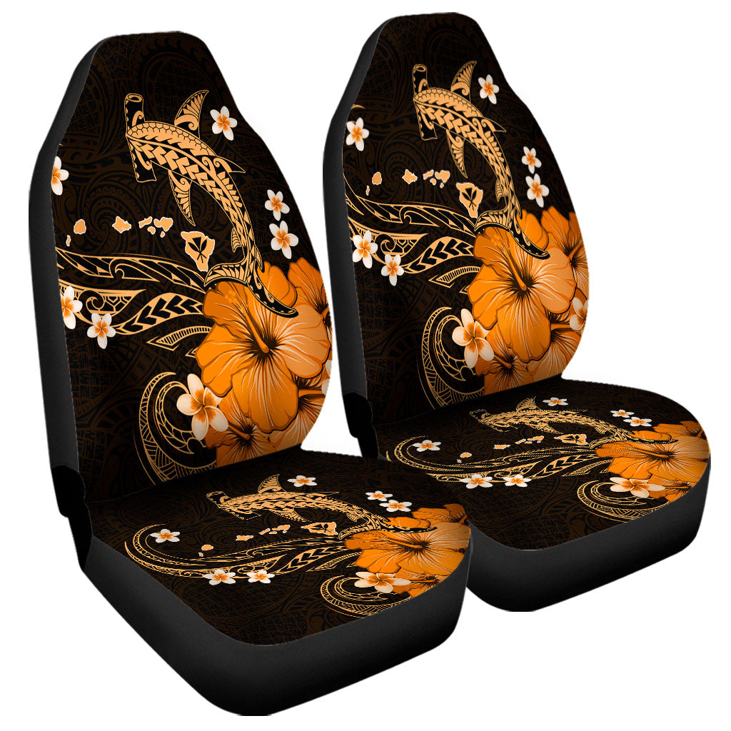 Hawaii Car Seat Covers Kanaka Map And Shark Tribal Tattoo