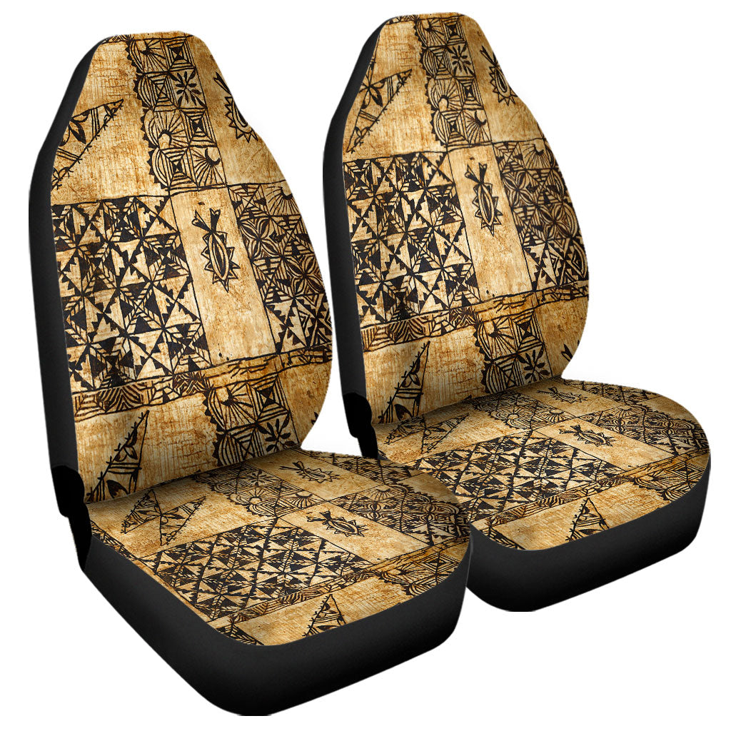 Tonga Car Seat Covers Tapa Cloth Vintage
