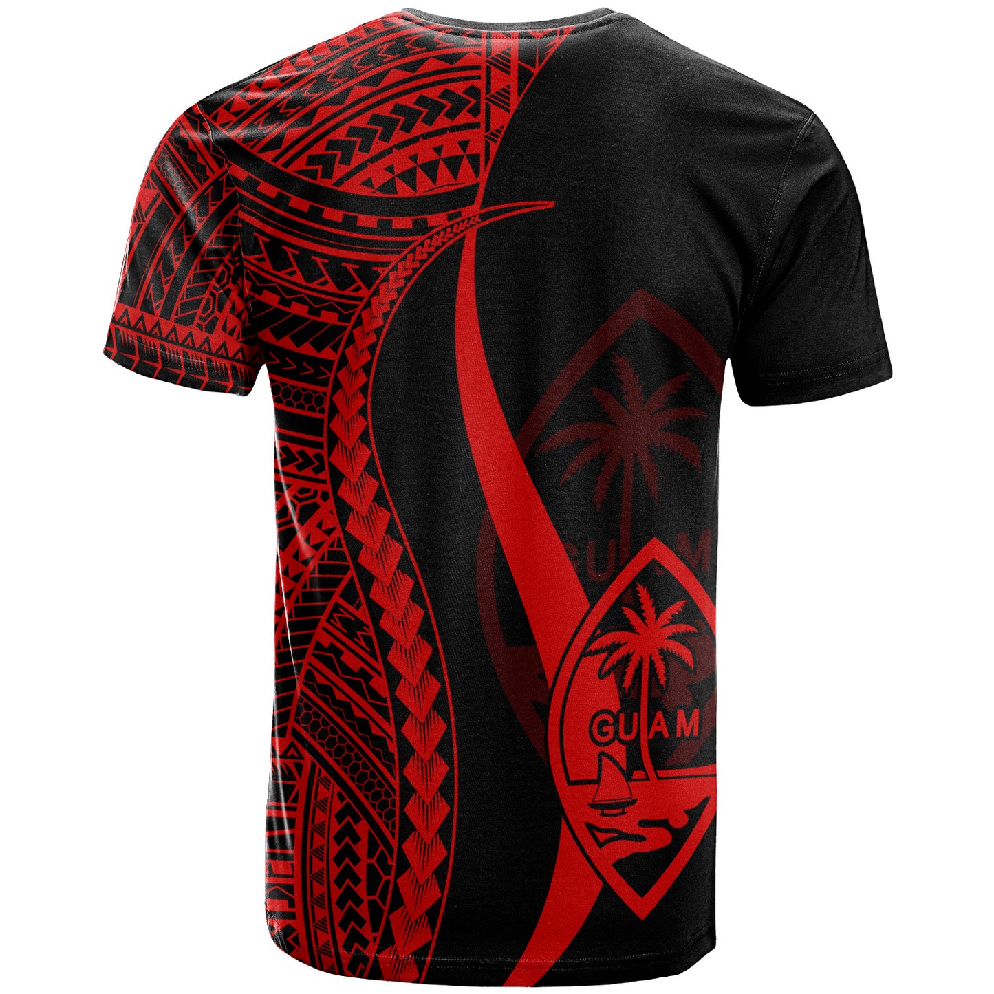 Guam Custom Personalised T-Shirt - Polynesian Tentacle Tribal Pattern