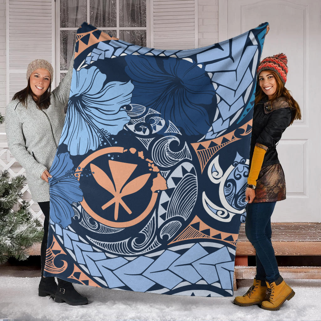 Hawaii Premium Blanket Kanaka Maoli Tribal Pattern