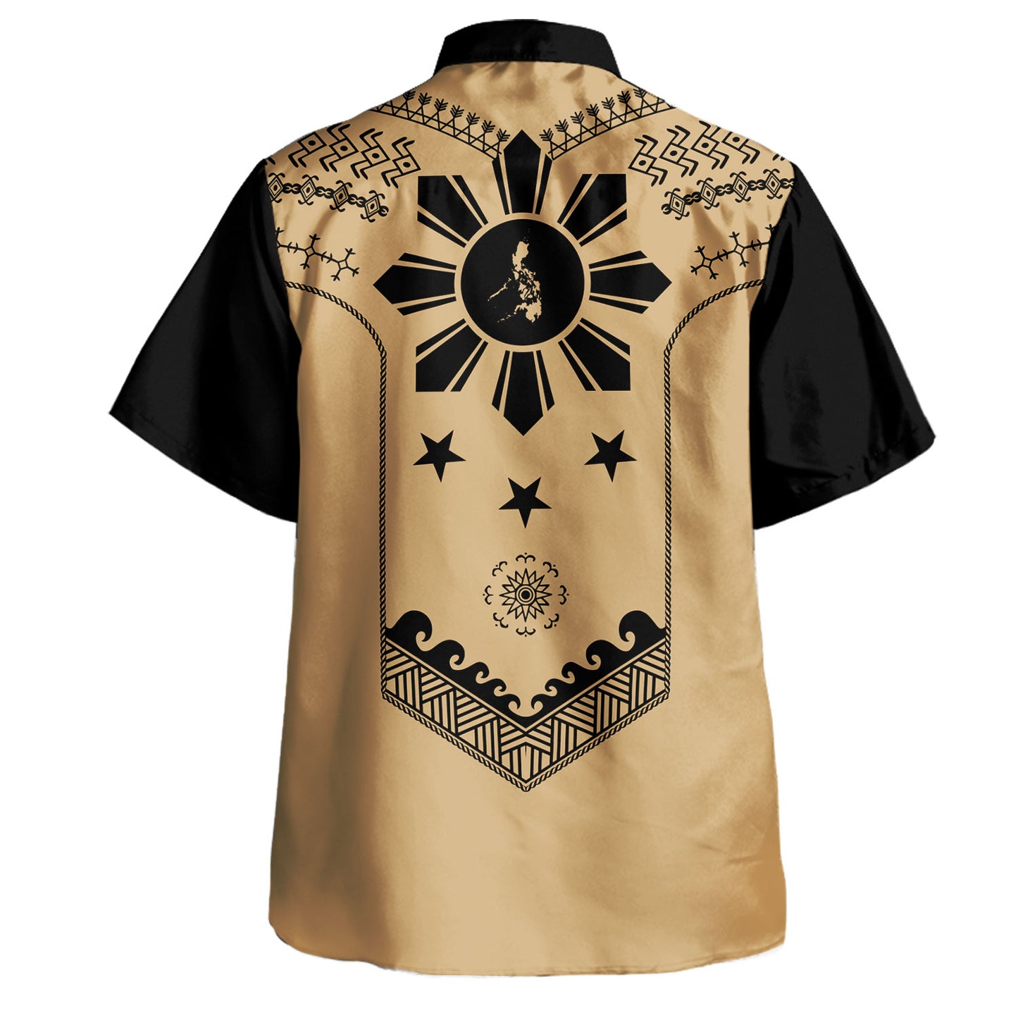 Philippines Filipinos Hawaiian Shirt Sun Tattoo Motifs Designs