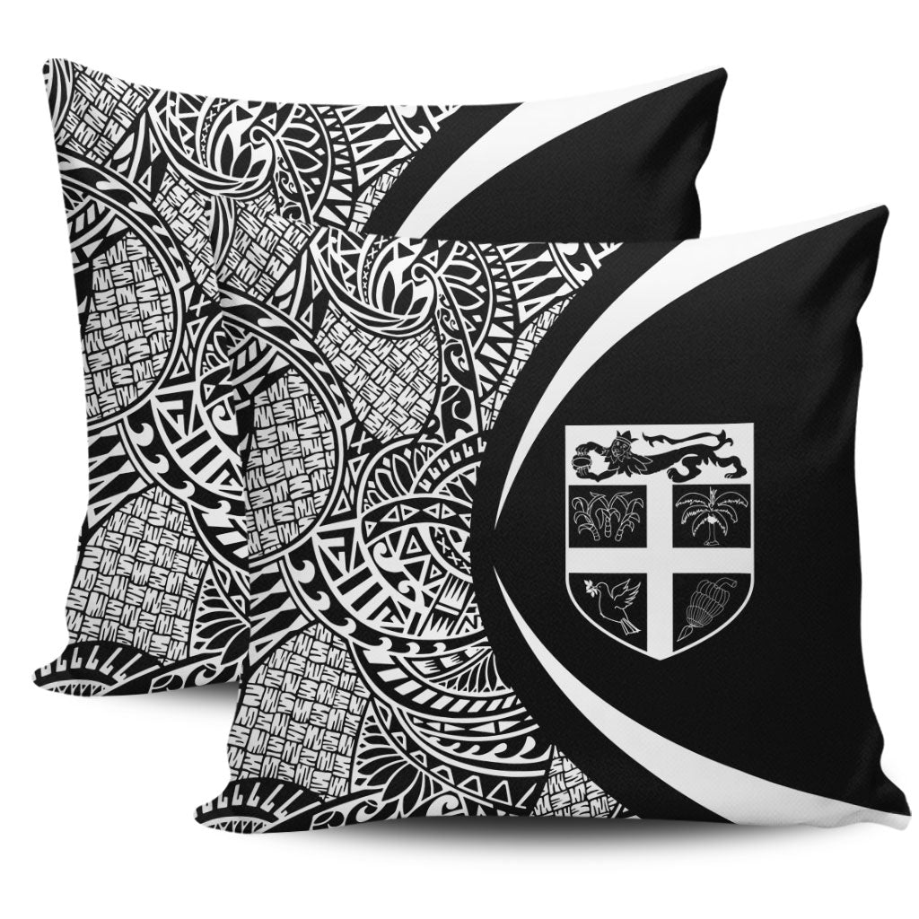 Fiji Pillow Cover Lauhala White Circle Style
