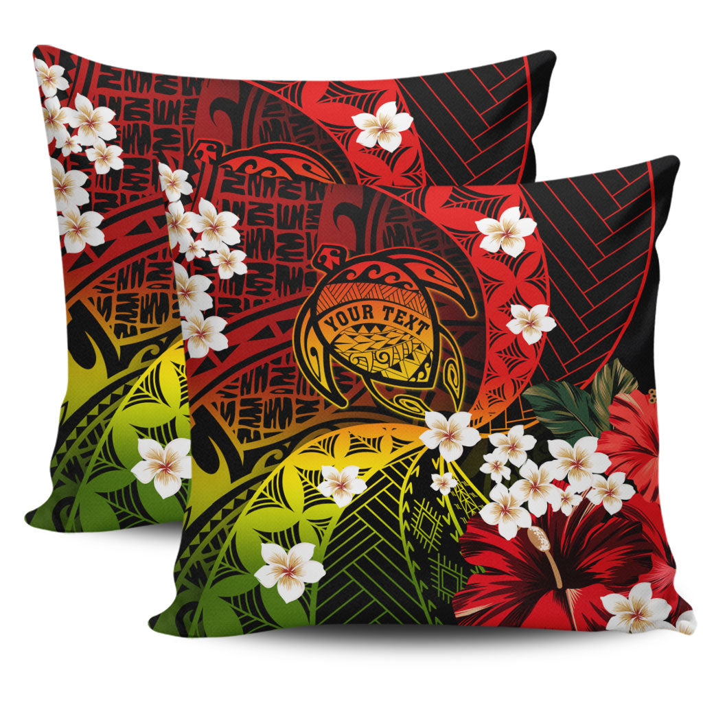 Hawaii Pillow Cover Custom Turtle Style Reggae Tropical