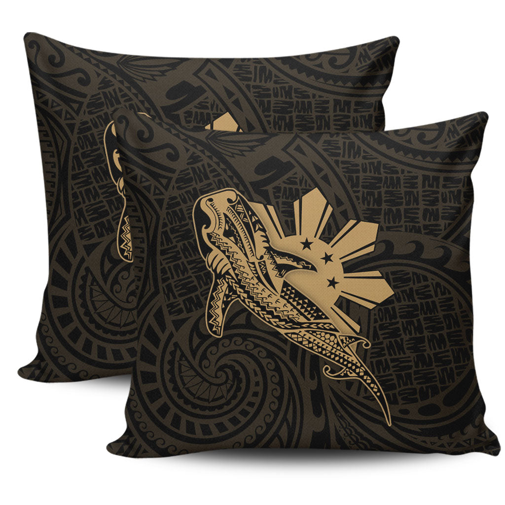 Philippines Filipinos Pillow Cover Tribal Whale Shark