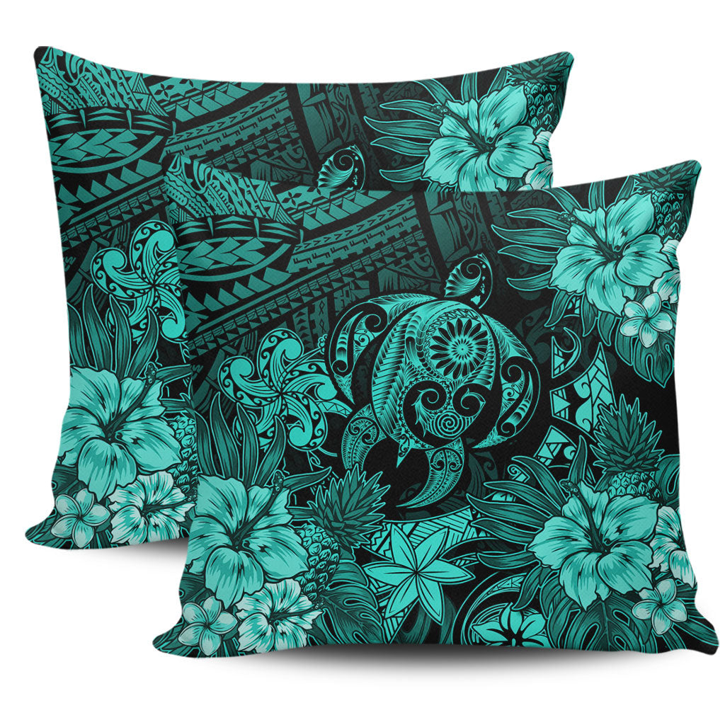 Hawaii Pillow Cases Tribal Polynesia Sea Turtle Design Pacific Dream