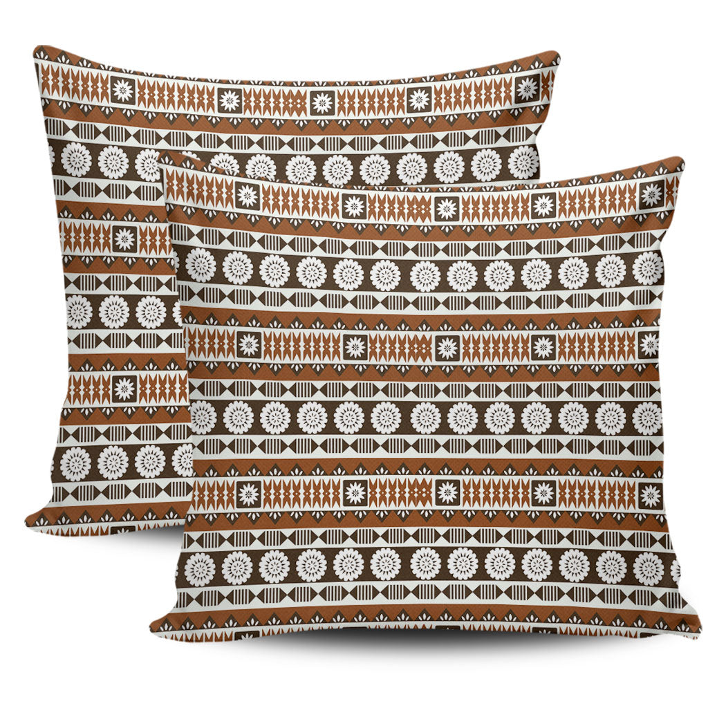 Fiji Pillow Cases Tapa Masi Pattern