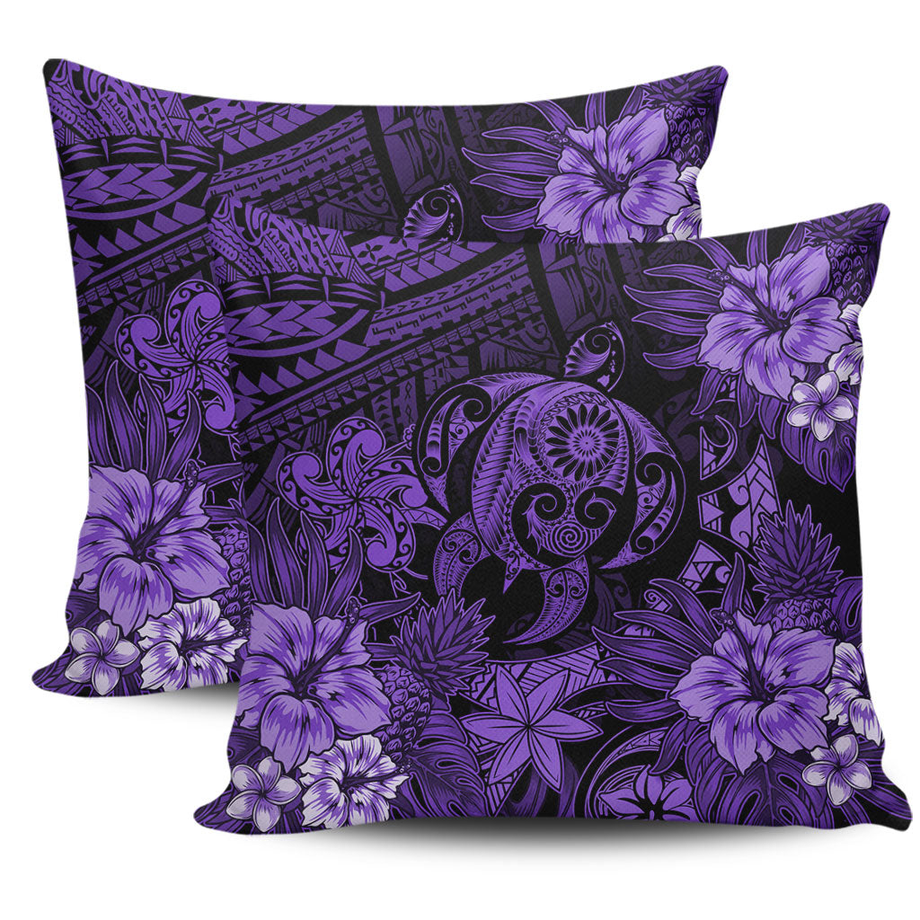 Hawaii Pillow Cases Tribal Polynesia Sea Turtle Design Pacific Dream
