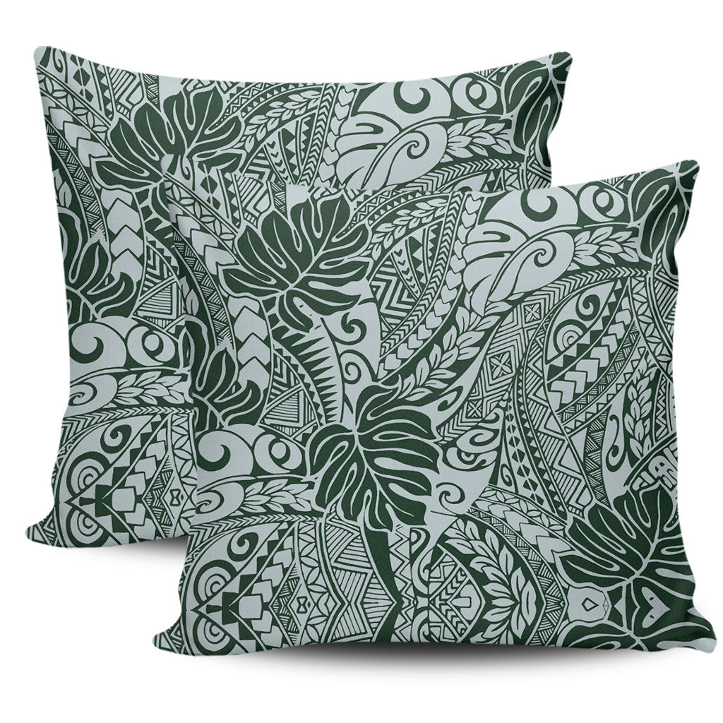 Hawaii Pillow Cover Tribal Pattern Leaf