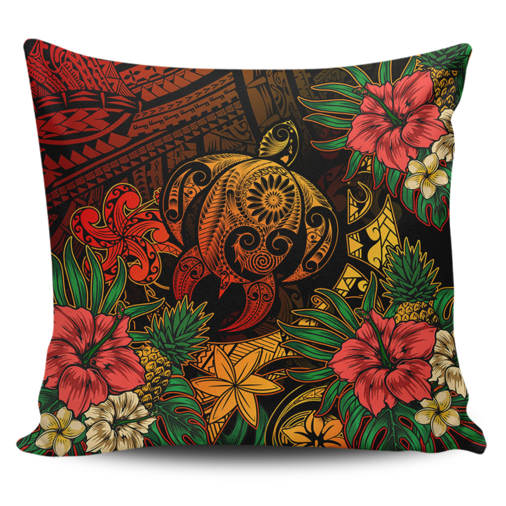 Hawaii Pillow Cases Tribal Polynesia Sea Turtle Design Pacific Dream
