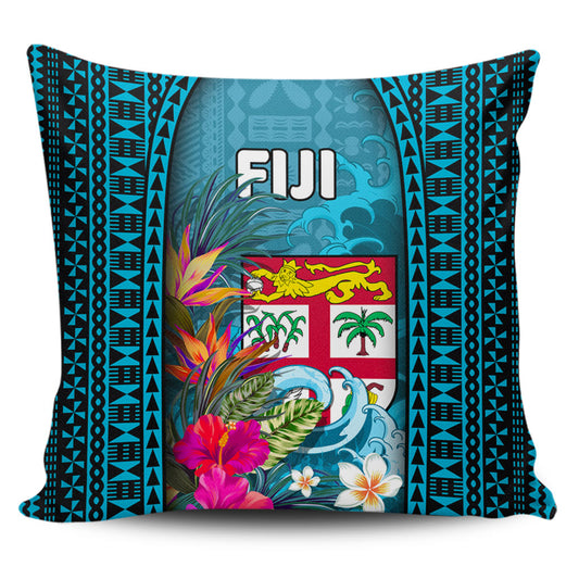 Fiji Pillow Cases Bula Islands Wave Tropical