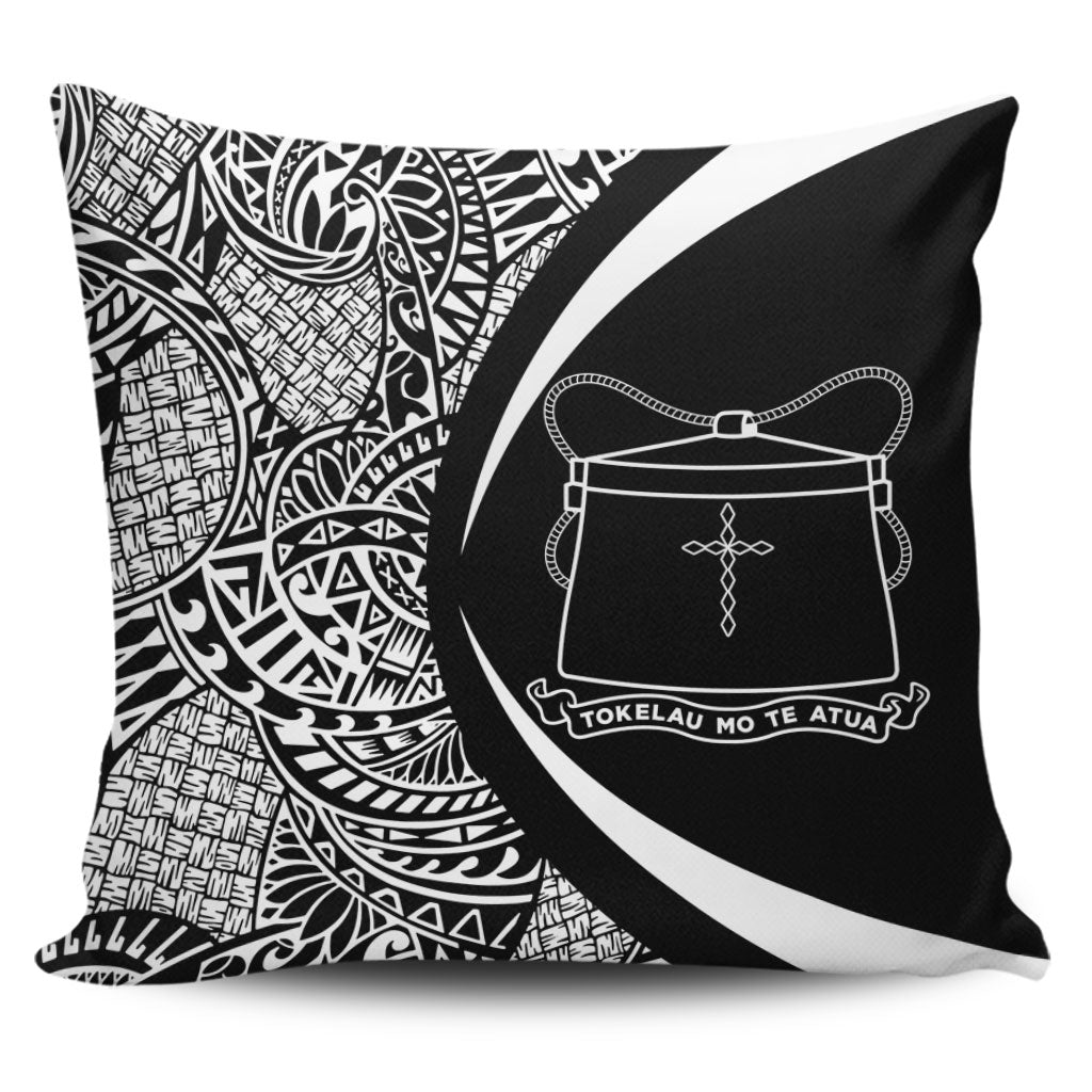 Tokelau Pillow Cover Lauhala White Circle Style
