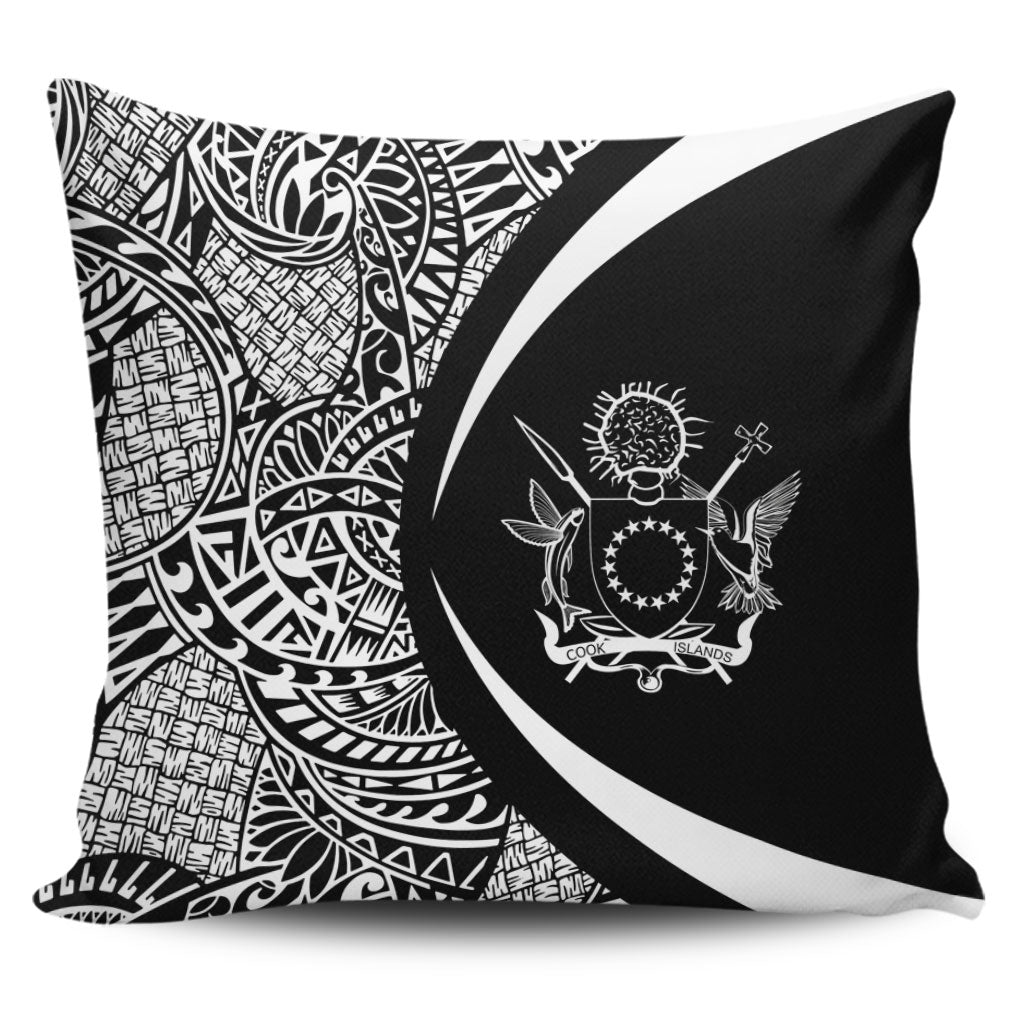 Cook Islands Pillow Cover Lauhala White Circle Style