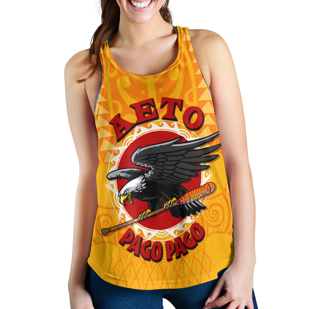 American Samoa Polynesian Women Racerback Tank - Aeto Pago Pago