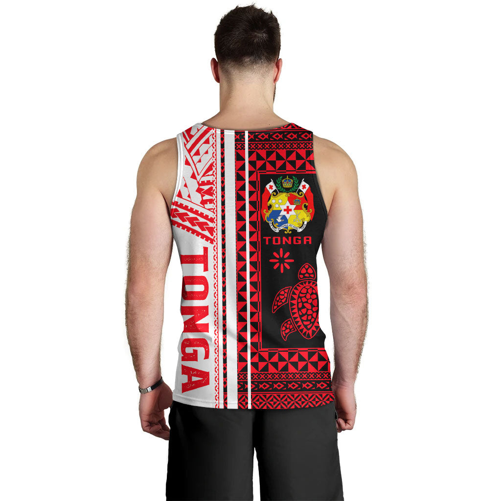 Tonga Men Tank Top - Custom Proud To be Tongan Polynesian Patterns With Tonga Kupesi
