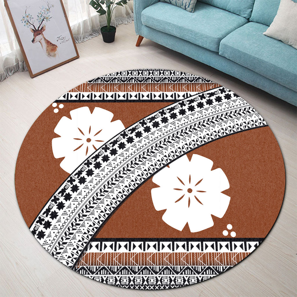 Fiji Round Rug Masi Cure