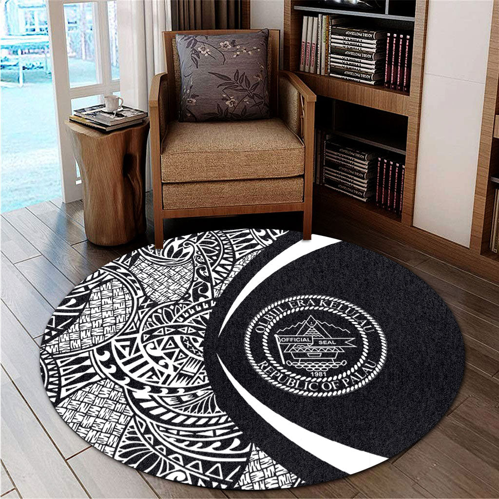 Palau Round Rug Lauhala White Circle Style