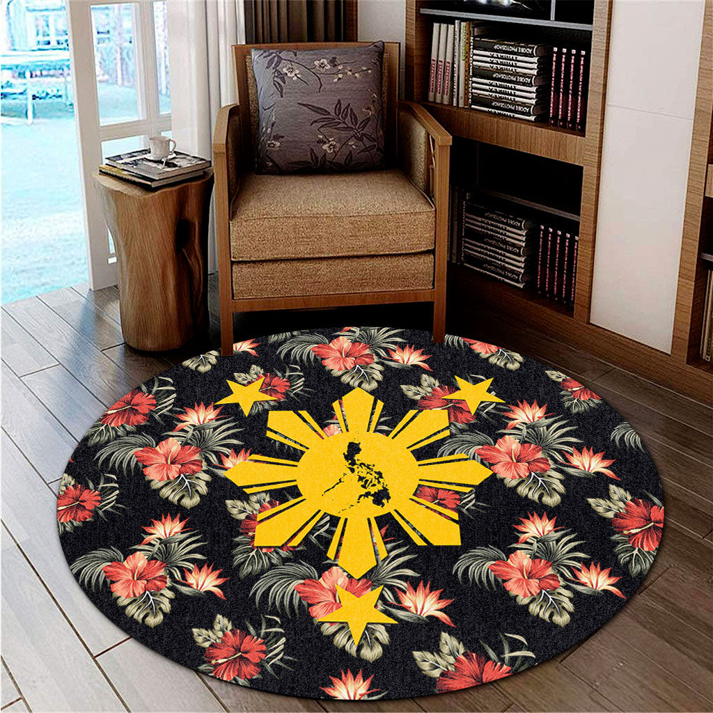 Philippines Filipinos Round Rug Tropical Summer Beach