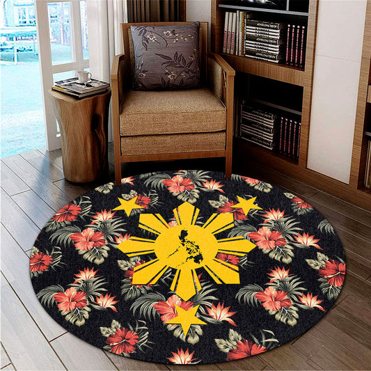 Philippines Filipinos Round Rug Tropical Summer Beach