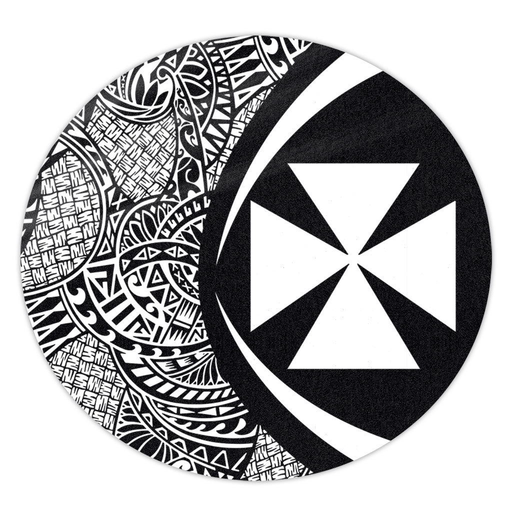 Wallis And Futuna Round Rug Lauhala White Circle Style