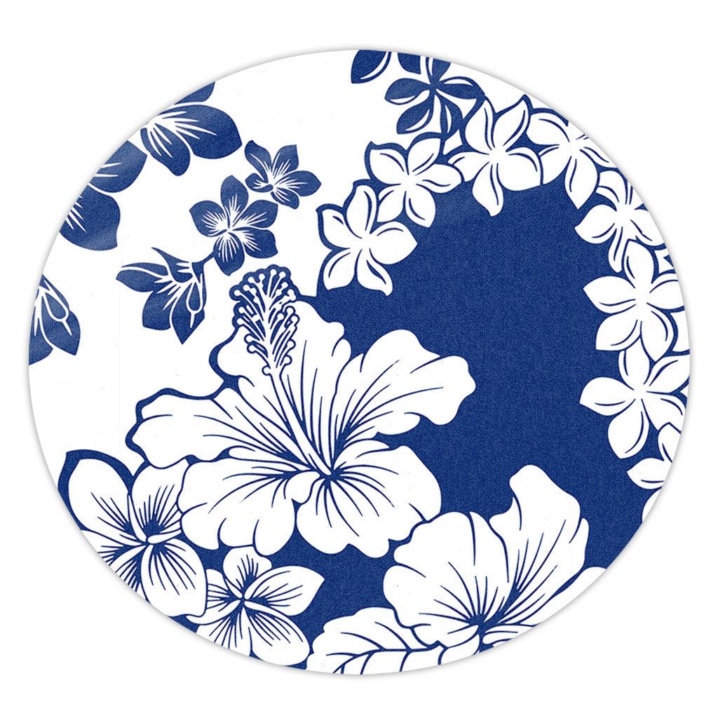 Hawaii Round Rug Polynesia Fabric Floral