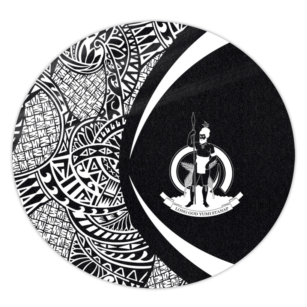 Vanuatu Round Rug Lauhala White Circle Style