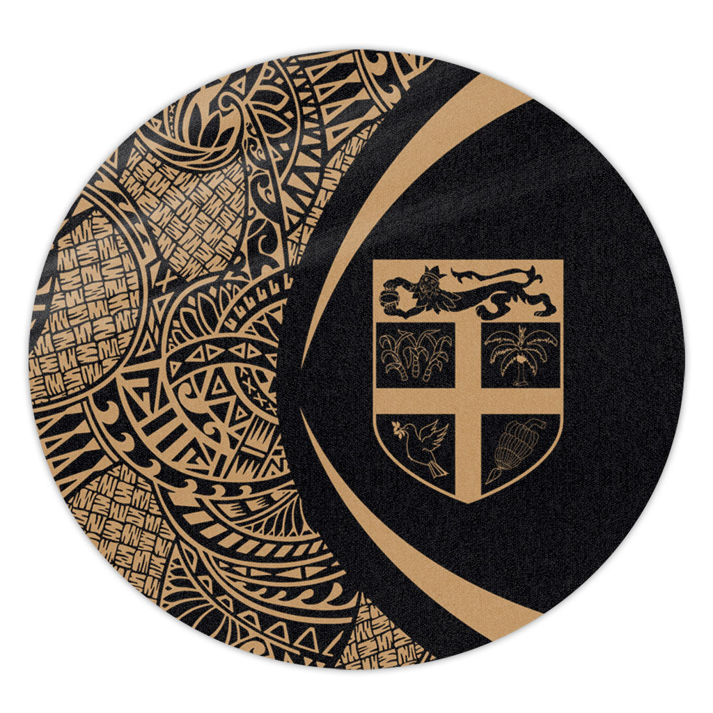 Fiji Round Rug Lauhala Gold Circle Style