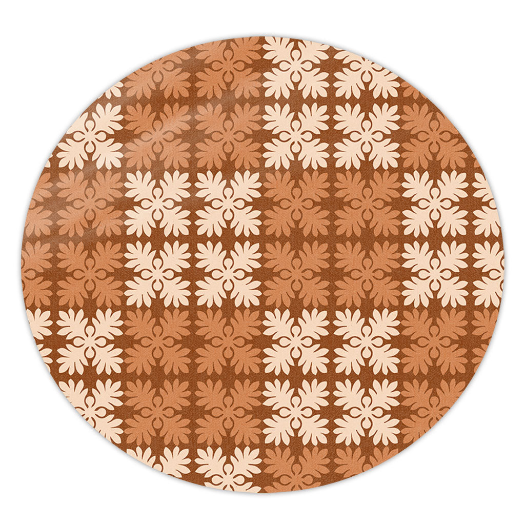 Hawaii Round Rug Traditional Design Pattern