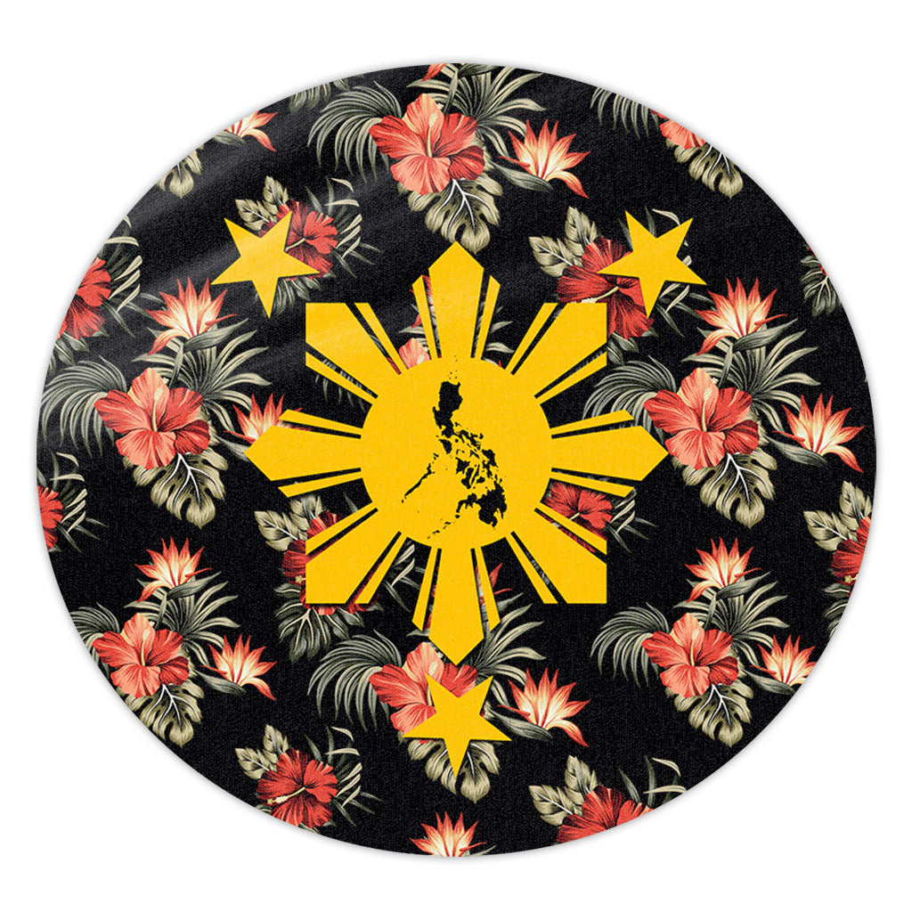 Philippines Filipinos Round Rug Tropical Summer Beach