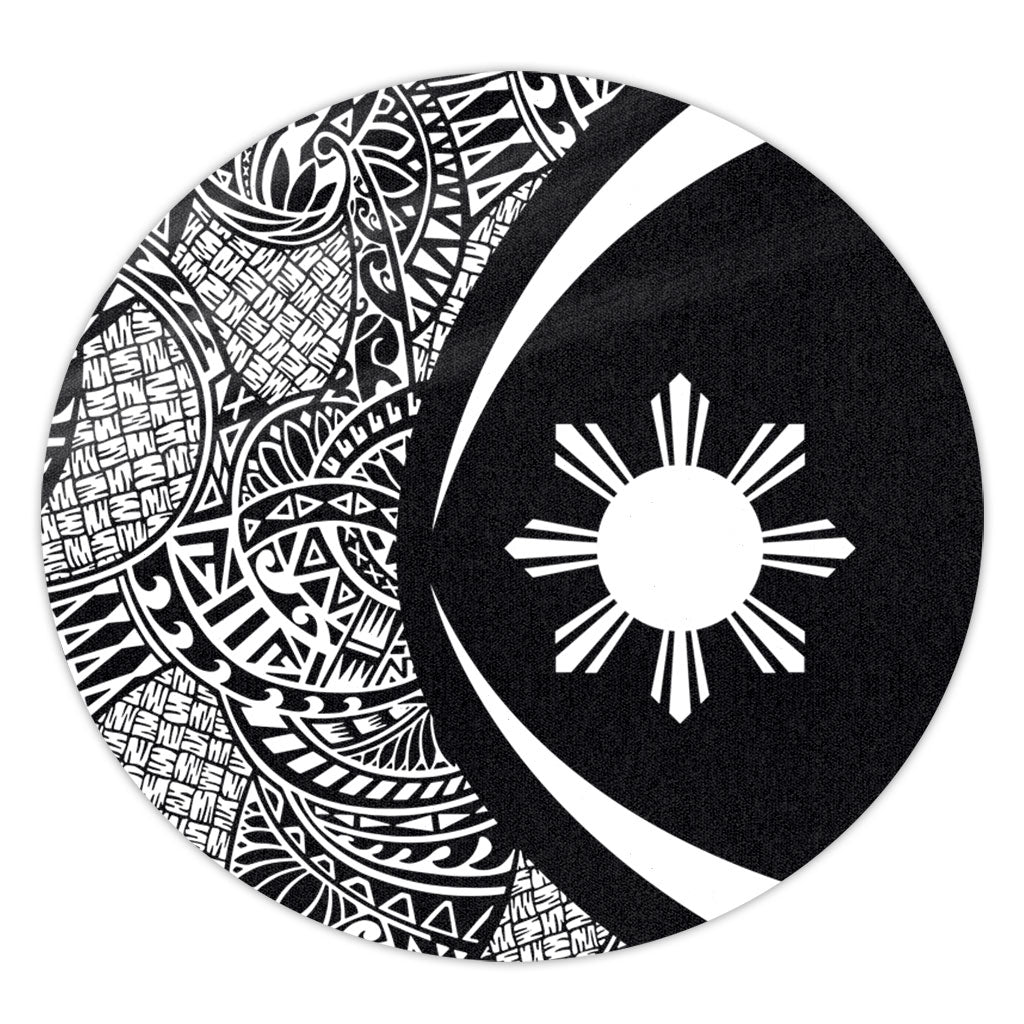 Philippines Filipinos Round Rug Lauhala White Circle Style