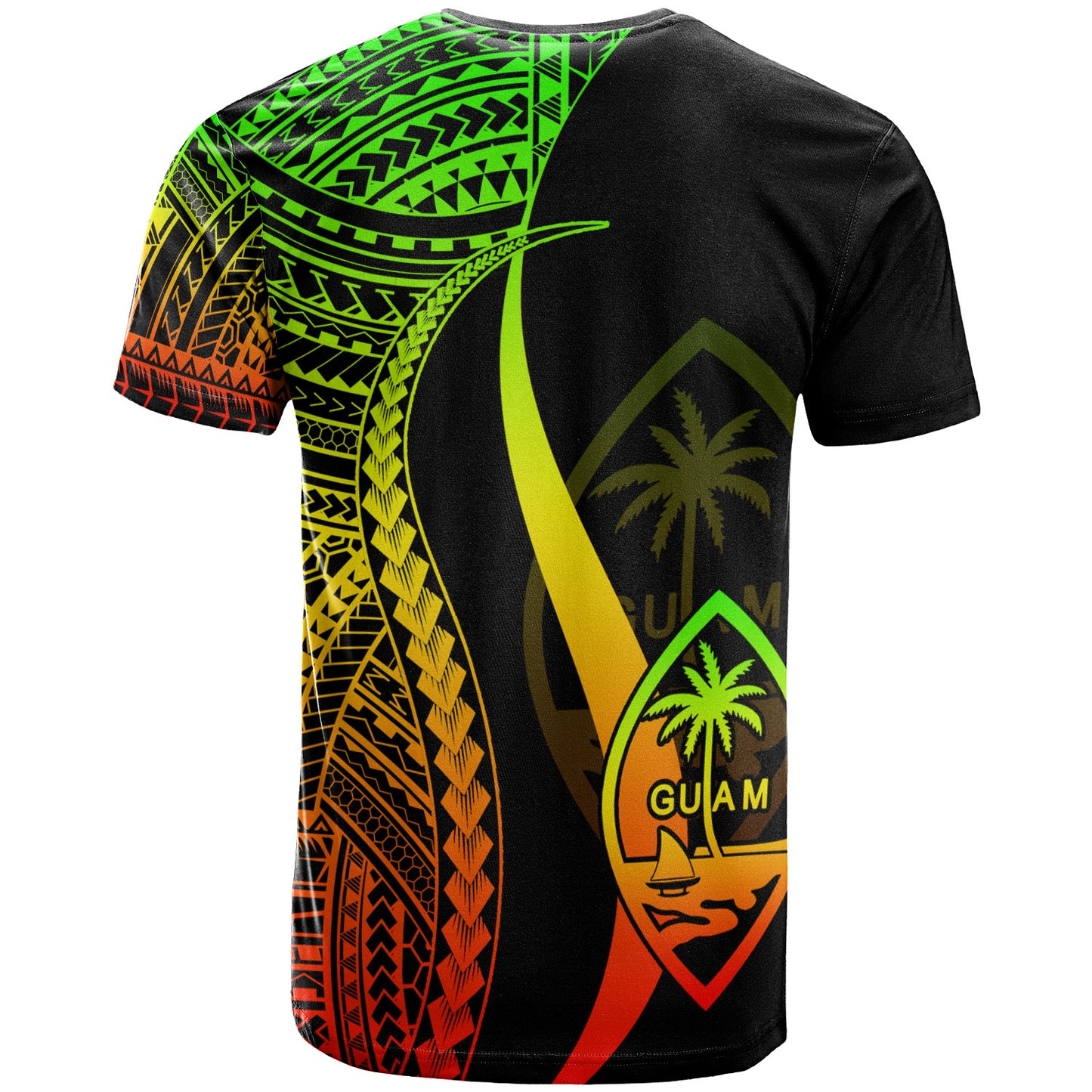 Guam Custom Personalised T-Shirt - Polynesian Tentacle Tribal Pattern