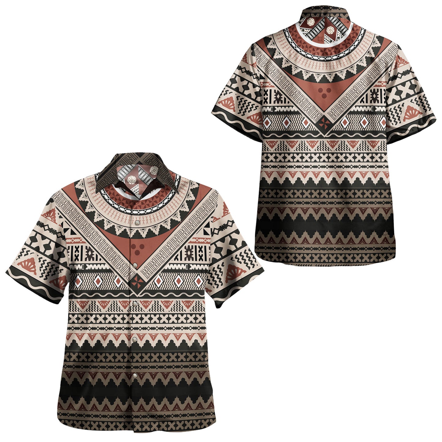 Fiji Combo Dress And Shirt Fiji Traditional Culture - Tapa Cloth