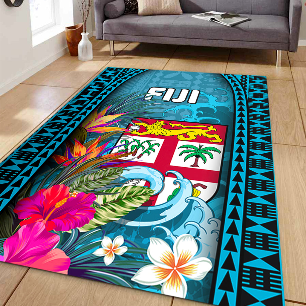 Fiji Area Rug Bula Islands Wave Tropical