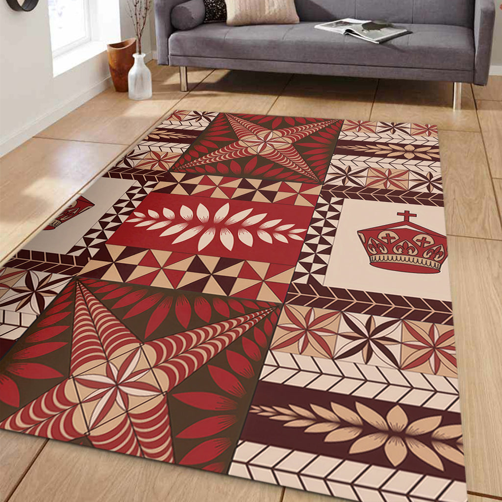 Tonga Area Rug Ngatu Pattern