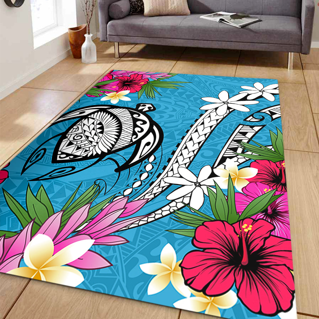 Hawaii Area Rug Tribal Polynesia Tropical Summer