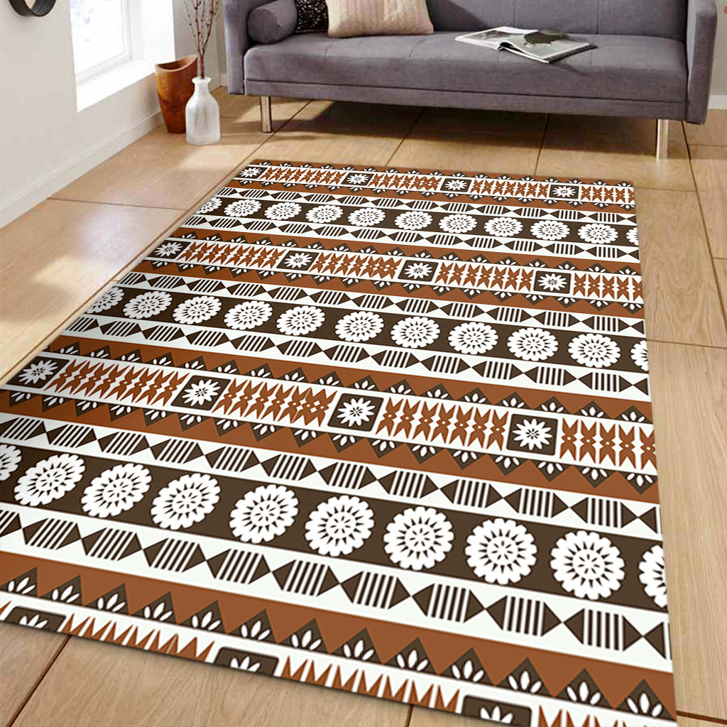 Fiji Area Rug Tapa Masi Pattern