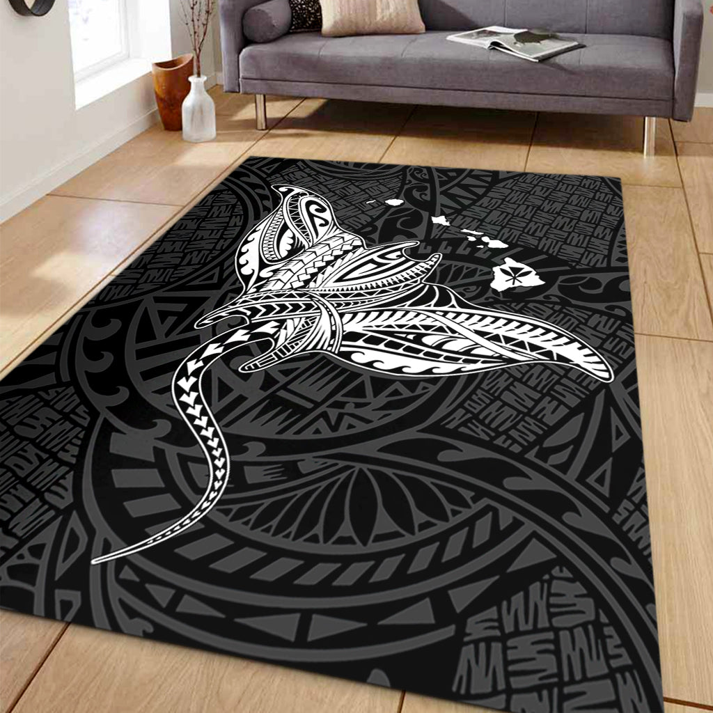 Hawaii Area Rug Hawaiian Map Polynesian Tribal Ray Tattoo