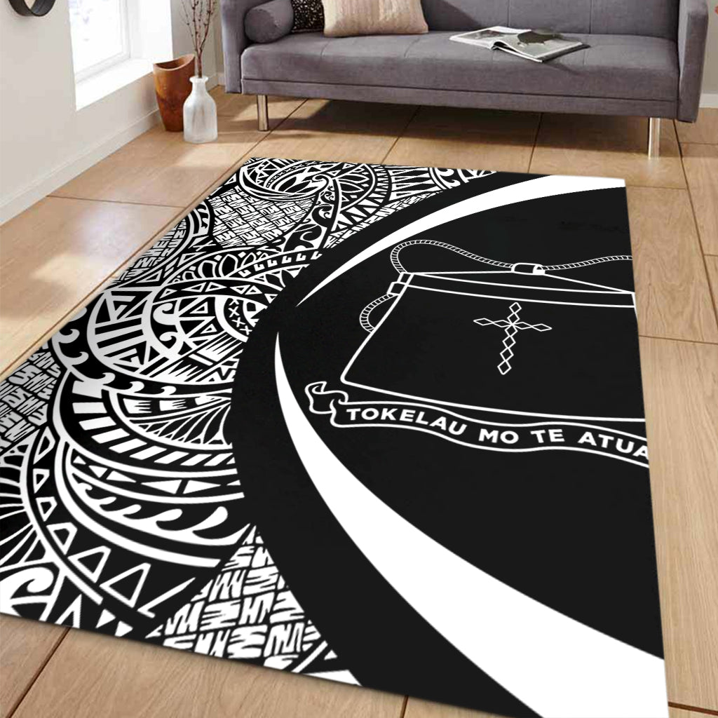 Tokelau Area Rug Lauhala White Circle Style