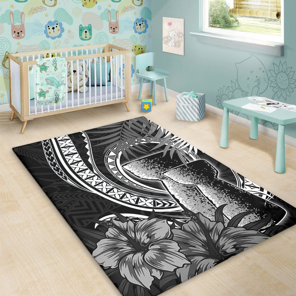 Guam Area Rug Tribal Latte Stone Tropical Style