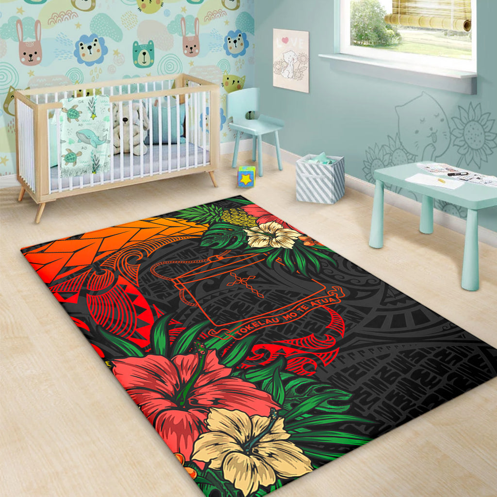Tokelau Area Rug Polynesian Coat Of Arms Tropical
