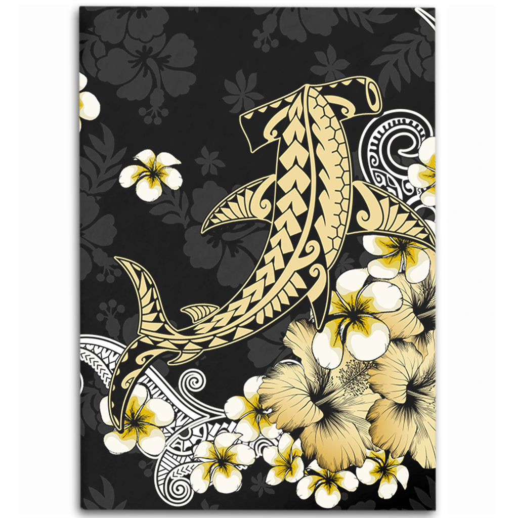 Hawaii Area Rug Hammerhead Shark Gold Tropical