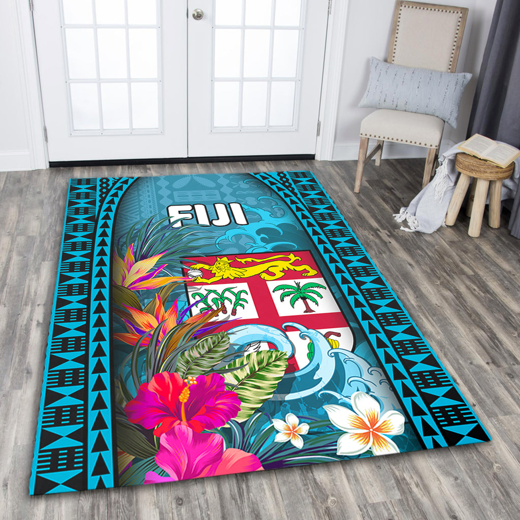 Fiji Area Rug Bula Islands Wave Tropical