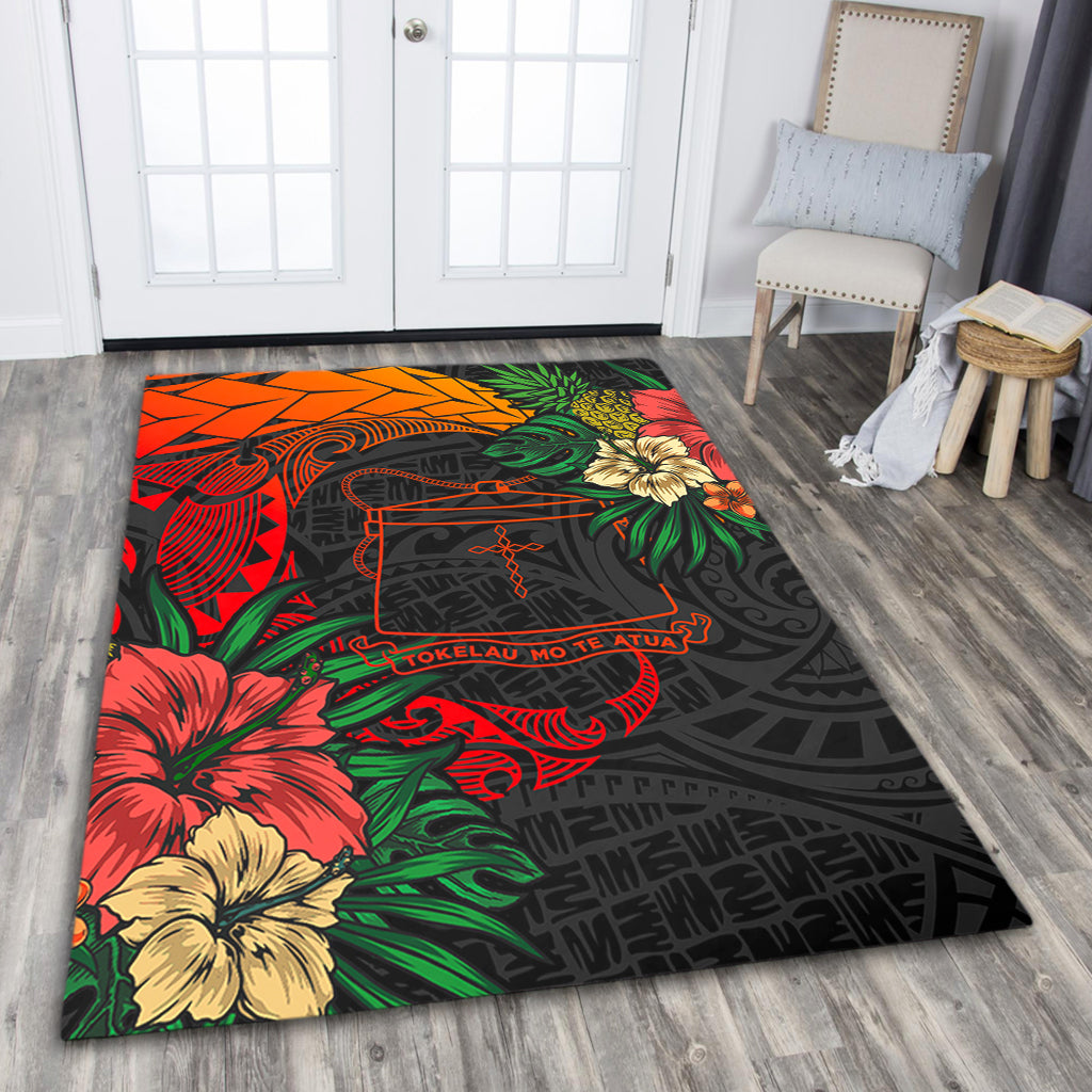 Tokelau Area Rug Polynesian Coat Of Arms Tropical