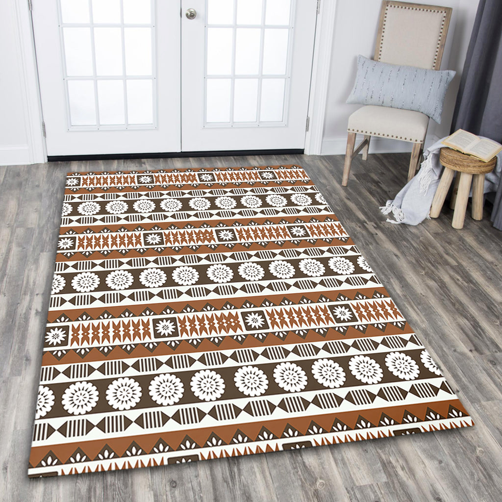 Fiji Area Rug Tapa Masi Pattern