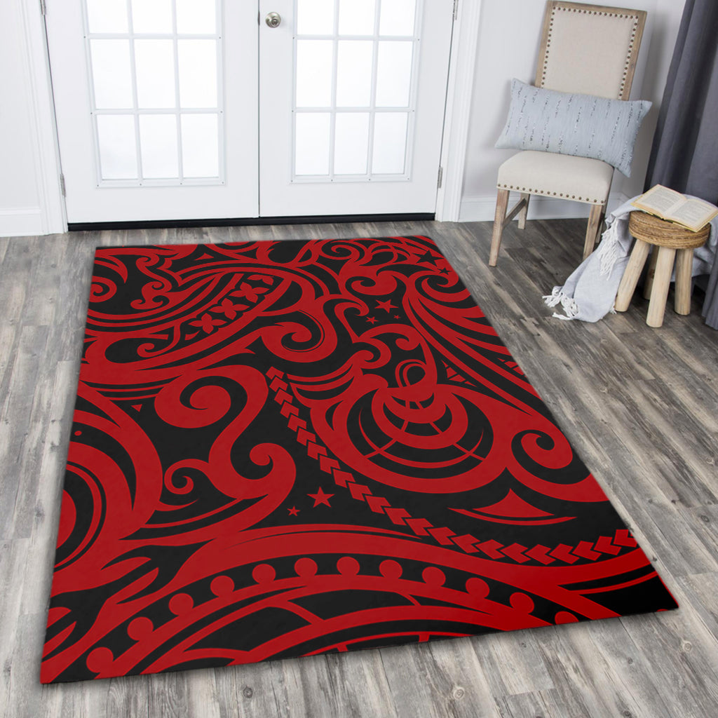 New Zealand Area Rug Maori Pattern Tattoo