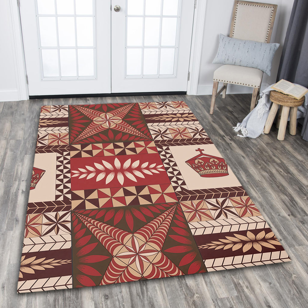 Tonga Area Rug Ngatu Pattern