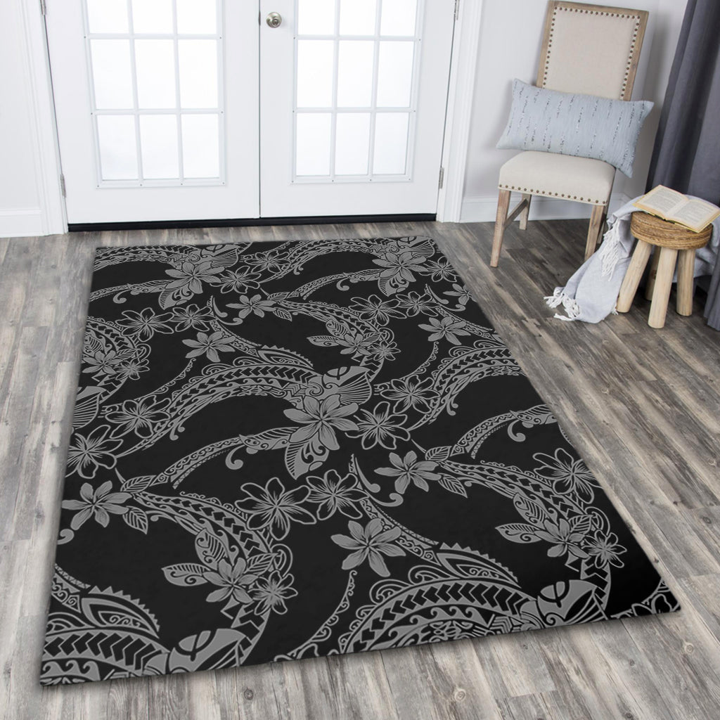 Hawaii Area Rug Polynesian Print Fabric And Flower