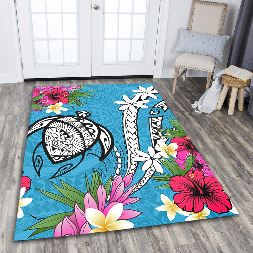 Hawaii Area Rug Tribal Polynesia Tropical Summer