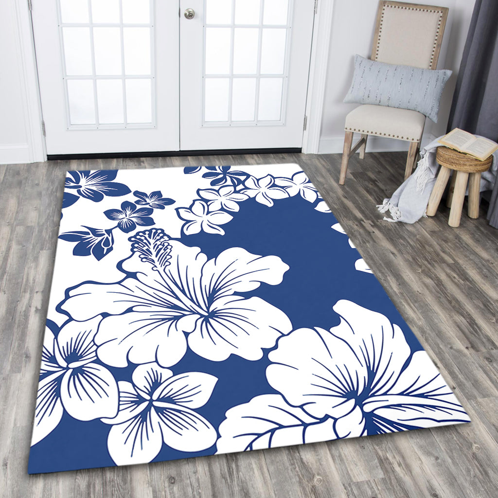 Hawaii Area Rug Polynesia Fabric Floral