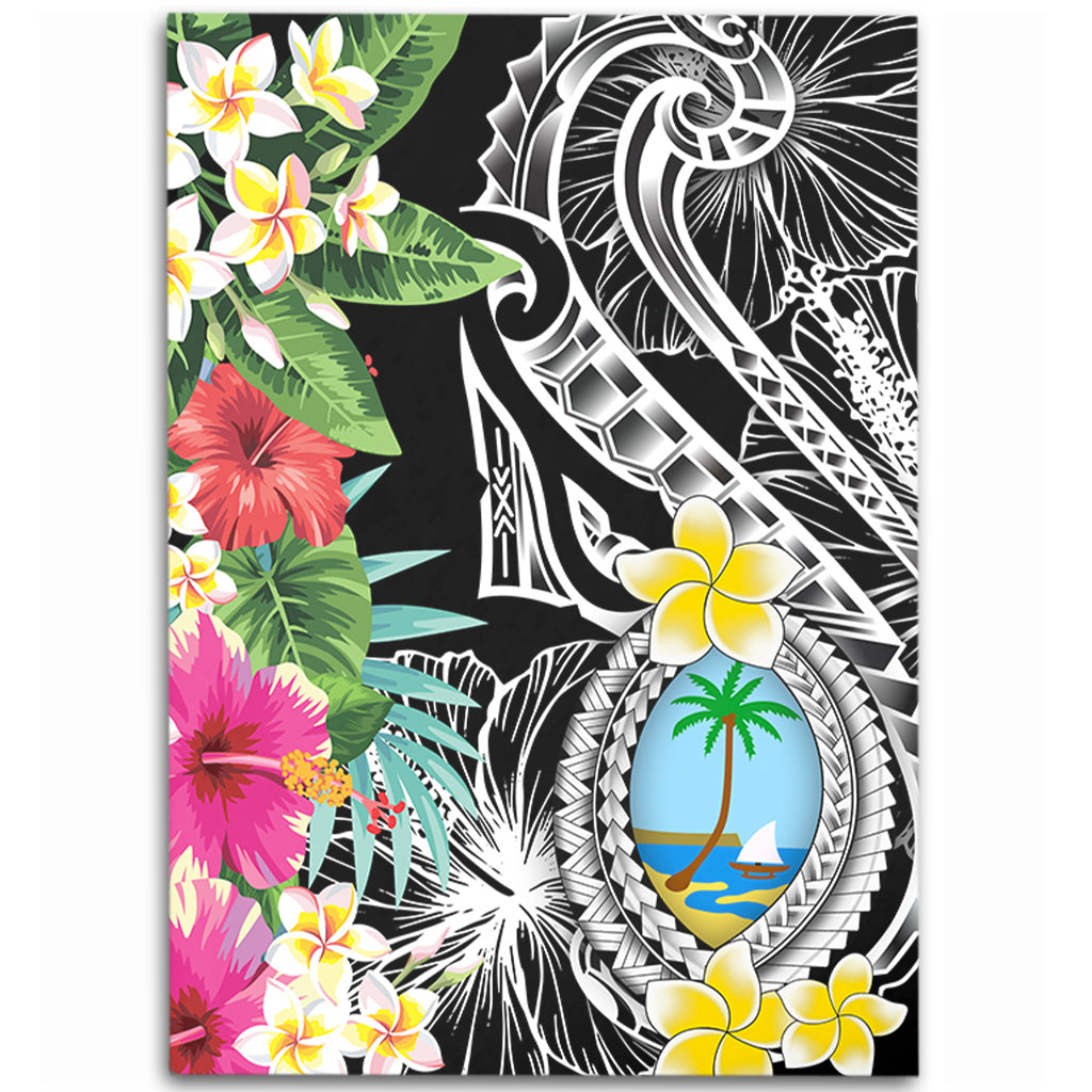 Guam Area Rug Summer Plumeria Tribal Tattoo