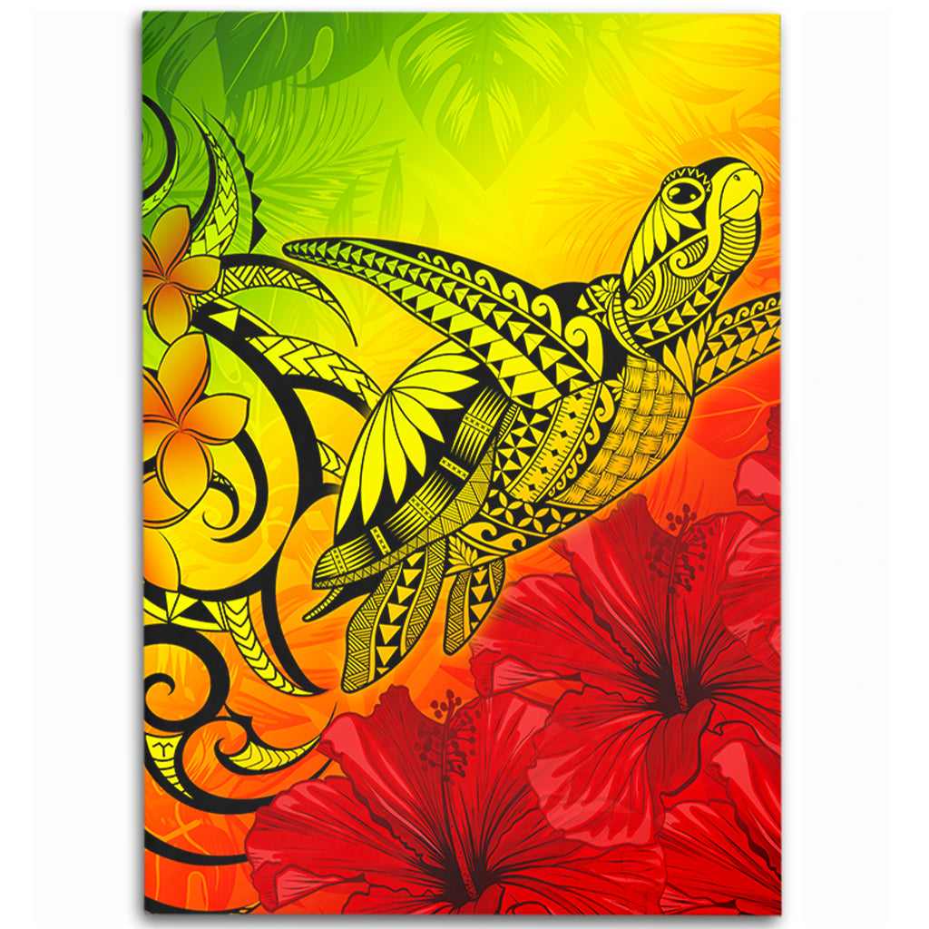 Hawaii Area Rug Tribal Polynesia Tropical Hibiscus Flower